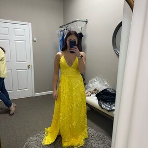 Yellow Lucci Lu Prom Dress